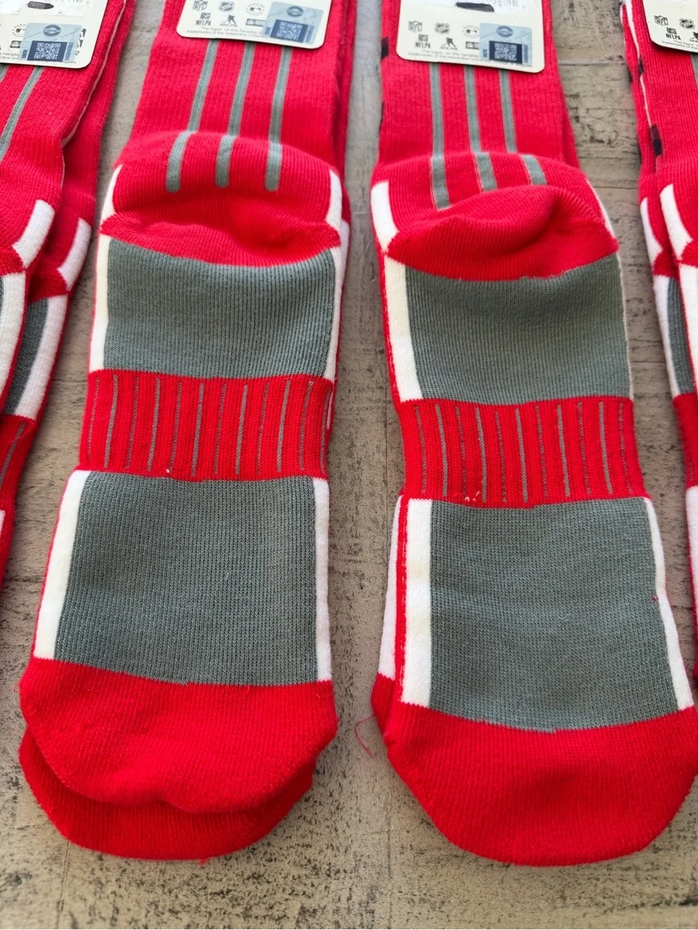 Georgia Bulldogs Red Graphic Crew Socks ❤️🖤 Size Large ❤️🖤